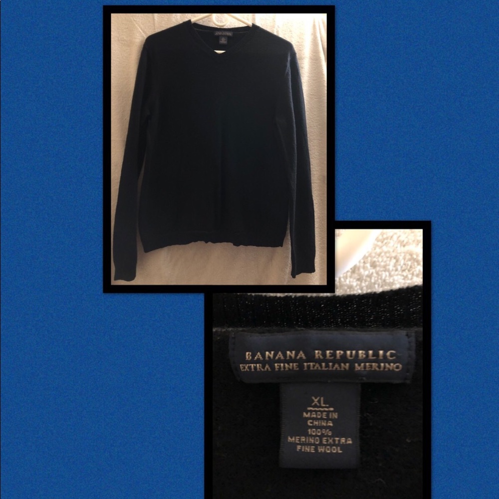 Banana Republic black wool sweater